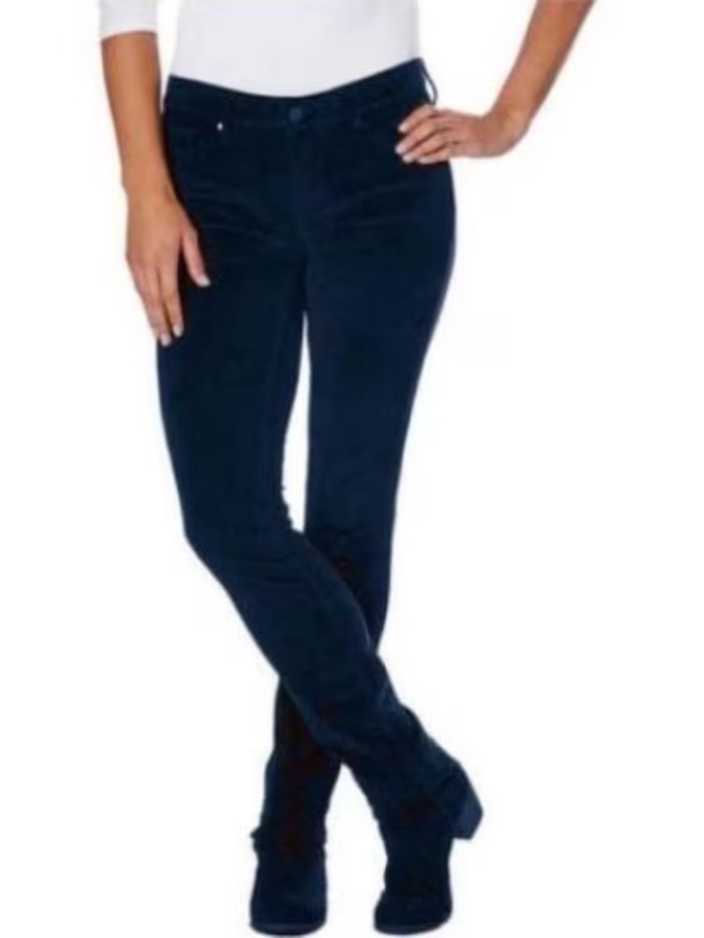 Calvin Klein Fine Wale Velvet Corduroy Straight Leg Pants 8